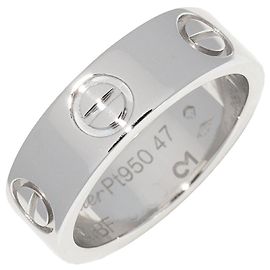 Cartier Love Pt950 Ring Größe 47 Silber