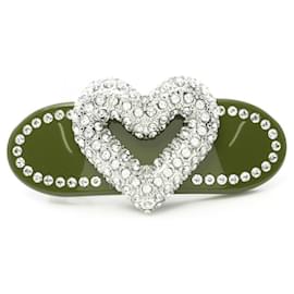 Roger Vivier-Roger Vivier Stainless Steel Line Stone Accessory REWAC680100AGKR021-Red