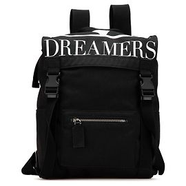 Valentino DREAMERS Nylon-Leder Rucksack Schwarz