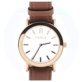 Furla MINIMAL SHAPE Reloj de Acero Inoxidable para Damas Blanco