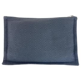 Hermès-Hermes Canvas Yachting GM Pouch-Black