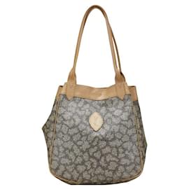 Yves Saint Laurent Tote Bag aus PVC-Leder mit YSL-Logo von Saint Laurent Braun