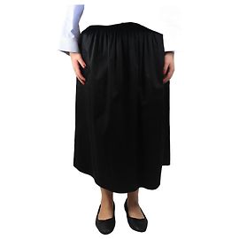 The row Falda midi de algodón elástico negra - talla M Negro