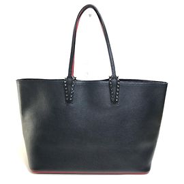 Christian Louboutin Large Cabata Shoulder Bag/Tote Bag Black Red