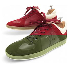 Louis Vuitton-LOUIS VUITTON SHOES SNEAKERS OFFSHORE 7 IT 42 FR LEATHER LV LOGO-Other