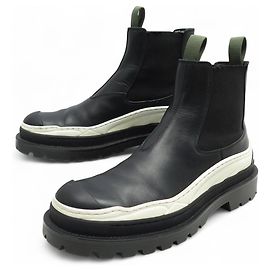 STIVALI CHELSEA DIOR X SACAI EXPLORER 42 CUOIO NERO Nero
