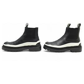 Dior-DIOR X SACAI EXPLORER CHELSEA BOOTS 42 BLACK LEATHER-Black