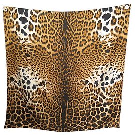 LENÇO DE SEDA LEOPARDO YVES SAINT LAURENT RIVE GAUCHE 90 Outro