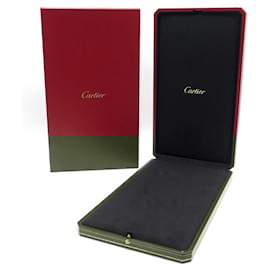 Cartier-NEW CARTIER JEWELRY BOX FOR NECKLACE RED LEATHER + BOX-Red