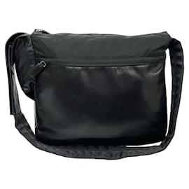 Prada-Prada Leather Shoulder Bag-Black