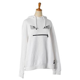 Fendi Bag Bugs Monster Baumwollpullover Weiß Mehrfarben