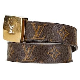 Louis Vuitton-Louis Vuitton Sangle LV Cut Monogram Belt-Bronze