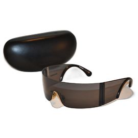 Jil Sander GJS55C mask sunglasses black plastic Black