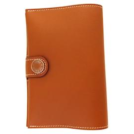 Hermès-Hermes R.M.S Evercolor Passport Holder-Golden