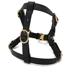 Gucci-Gucci Leather Pet Harness Dog Harness 692963-Black