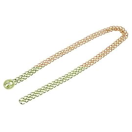Chanel-Chanel Gold-Plated Coco Mark Double Chain Belt-Golden