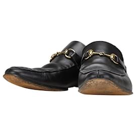 Gucci-Gucci Horsebit Leather Loafer-Black