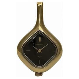 Seiko-Seiko Manual Winding Pendant-Golden