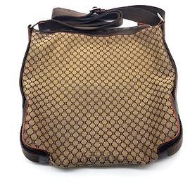 Céline Sac à bandoulière Celine Macadam imprimé intégral Marron