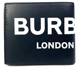 Burberry-Burberry Black Leather Bill Wallet-Black