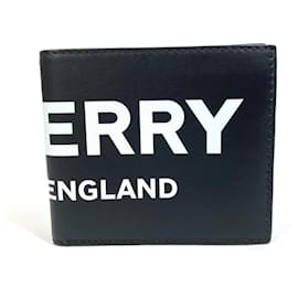 Burberry-Burberry Black Leather Bill Wallet-Black