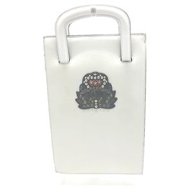 Sac Tote Emblem Trick Track de Christian Louboutin Blanc Rouge