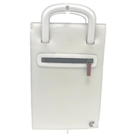 Christian Louboutin-Christian Louboutin Emblem Trick Track Tote Bag-White,Red