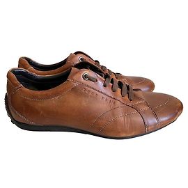 Baskets Hugo Boss en cuir marron Marron