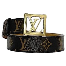 Louis Vuitton-Louis Vuitton Santur Belt-Brown,Golden,Monogram
