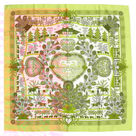 Hermès-Hermès Carré 90 Decoupages Paper-Cut Silk Scarf-Multiple colors