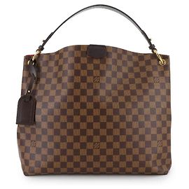 Louis Vuitton Damier Graceful MM Shoulder Bag Damier ebene