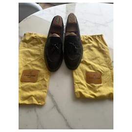 John Lobb-John Lobb Tassel Loafers-Black