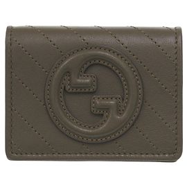 Gucci Blondie Leather Bifold Wallet Brown