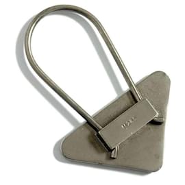 Prada-Prada Men's Triangle Logo Keychain-Other