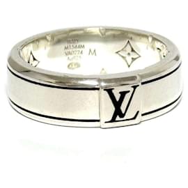 Louis Vuitton-Louis Vuitton Men's Silver Spike Band Ring-Silvery