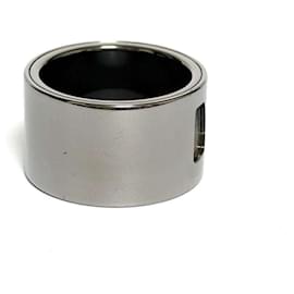 Louis Vuitton-Louis Vuitton Men's Wide Band Ring-Silvery
