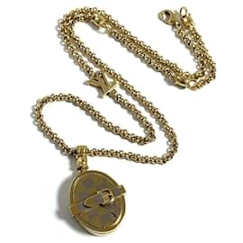 Louis Vuitton-Louis Vuitton Men's Pendant LV Damier Necklace-Other
