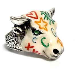 Gucci-Gucci Men's Anger Forest Bull's Head Ring-Other