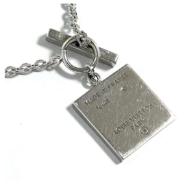Louis Vuitton-Louis Vuitton Men's Pendant Necklace V Plate-Other