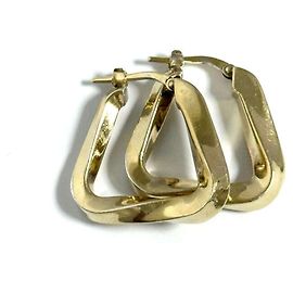 Orecchini a forma di triangolo per donne Bottega Veneta D'oro