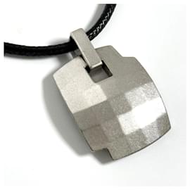 Louis Vuitton-Louis Vuitton Men's Damier Mosaic Pendant Necklace-Other