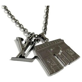 Collana Pendente Arc de Triomphe Uomo Louis Vuitton Metallico