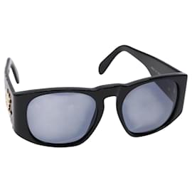 Chanel-CHANEL Sunglasses plastic Black CC Auth yk19120-Black
