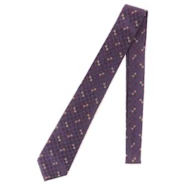 Gucci-Coleção Primavera/Verão 2025 da Gucci Gravata de Seda Jacquard GG-Vermelho,Azul