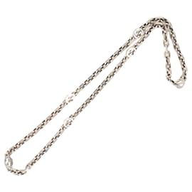 Gucci-GUCCI Interlocking Chain Necklace-Silvery