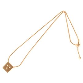Céline Collier Alphabet T Celine 20SS en Or Doré