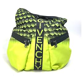 Givenchy-Givenchy Logo Backpack-Black,Yellow