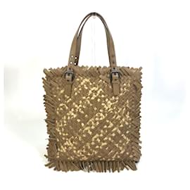 Bottega Veneta-Bottega Veneta Intrecciato Leather Tote Bag-Beige