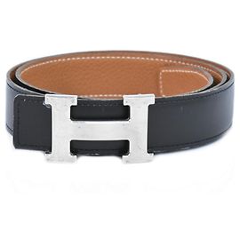 Hermès Hermes Constance Belt Leather Medium Black