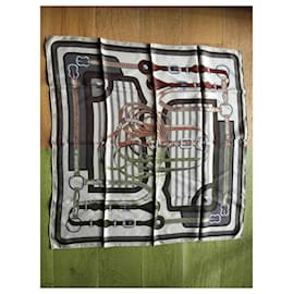 Hermès-Hermès 70 cm Scarf Coaching-Beige